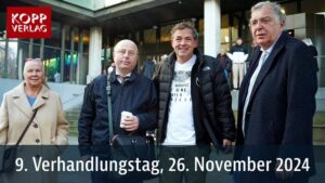 9. Verhandlungstag 26.11.2024, Gerichtsprozess Michael Ballweg