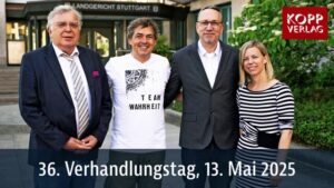 Prozesstag #36 im Gerichtsprozess von Michael Ballweg am 13.05.2025